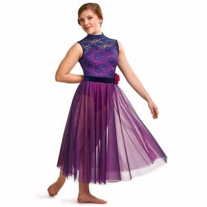 Curtain Call Costumes Journey’s End purple lyrical dance contemporary, MA